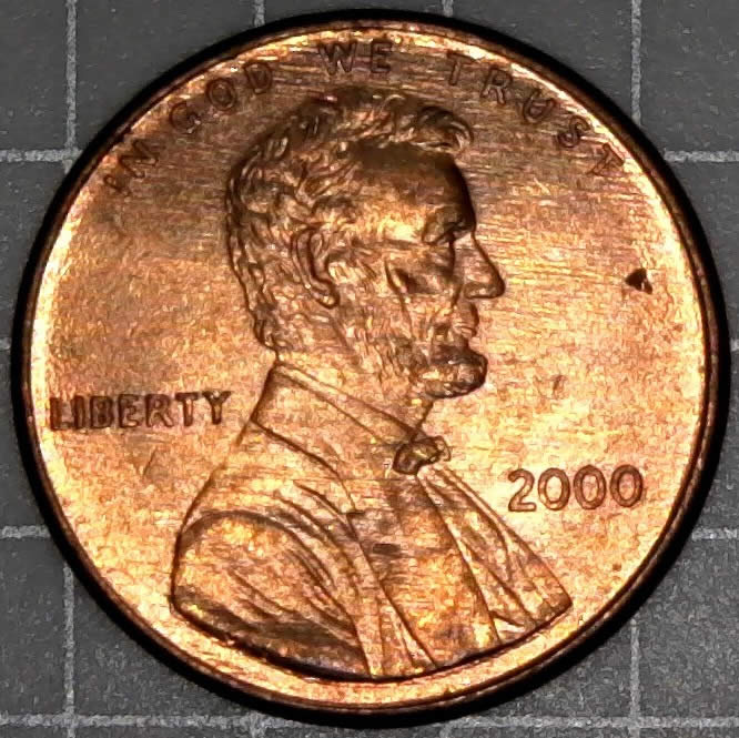 2000-P-Lincoln-Memorial-Cent-Wide-AM-Found-In-Circulated-Bankroll!